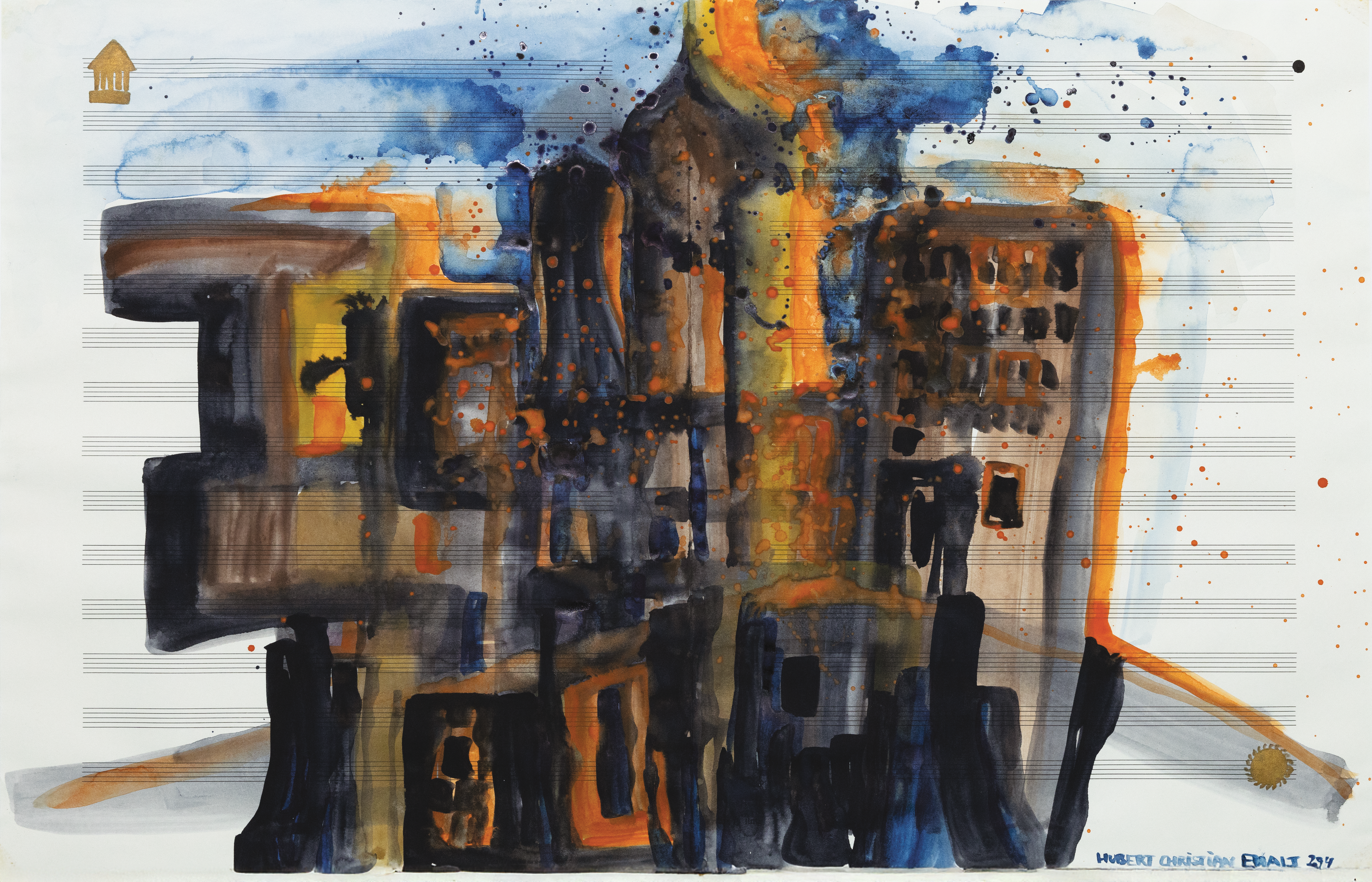 Ein abstraktes Gemälde