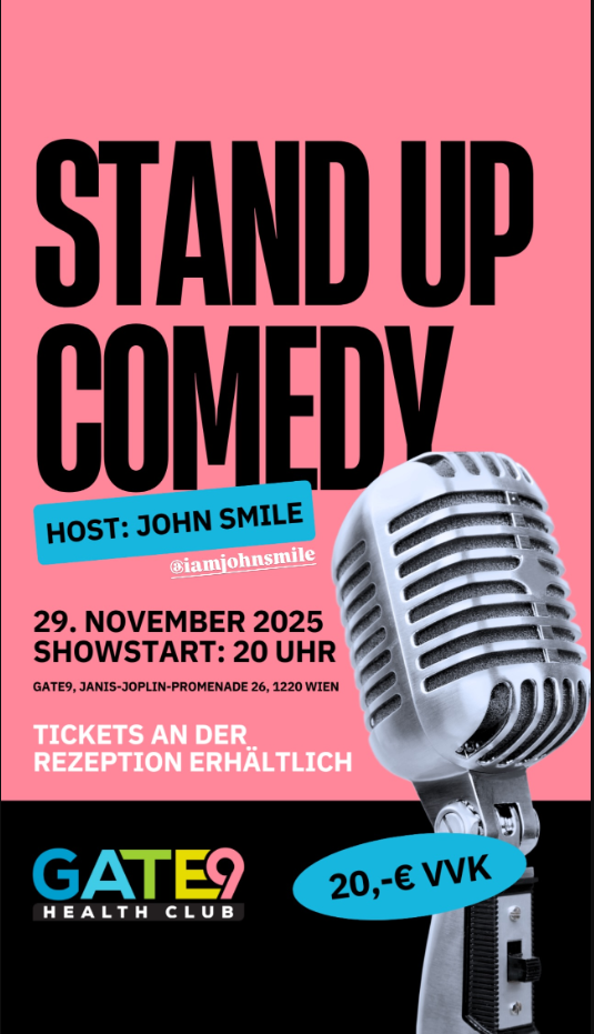 Plakat stand up comedy- Mikrofon