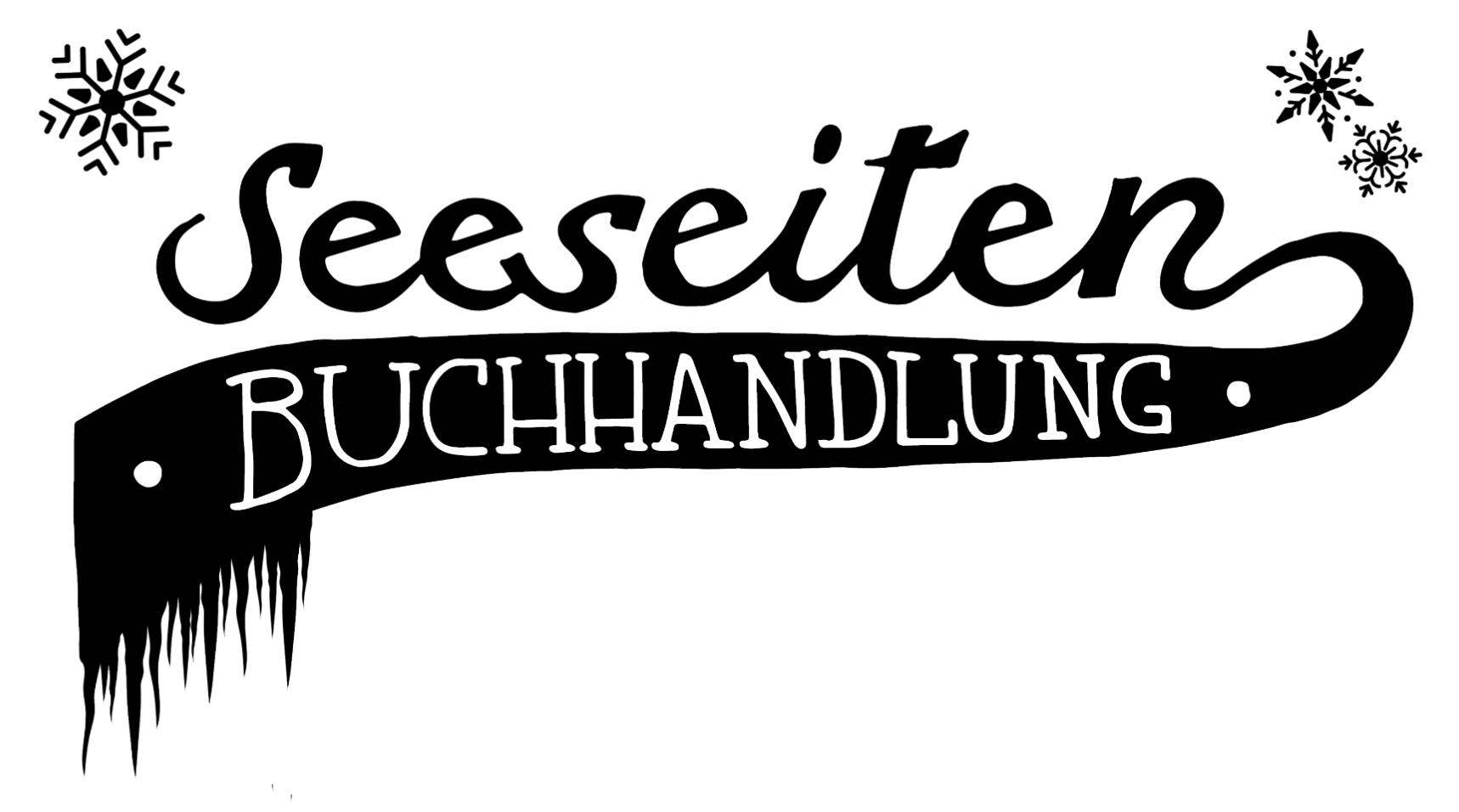 Logo Seeseiten mit Schneeflocken