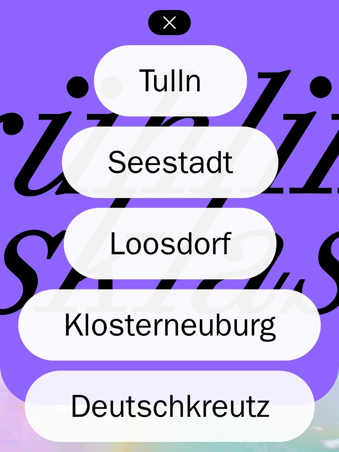 Etappen des Radsporttreffs