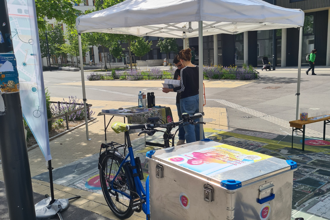 Stand des Mobilitäts-Checks der Mobilitätsberatung Seestadt