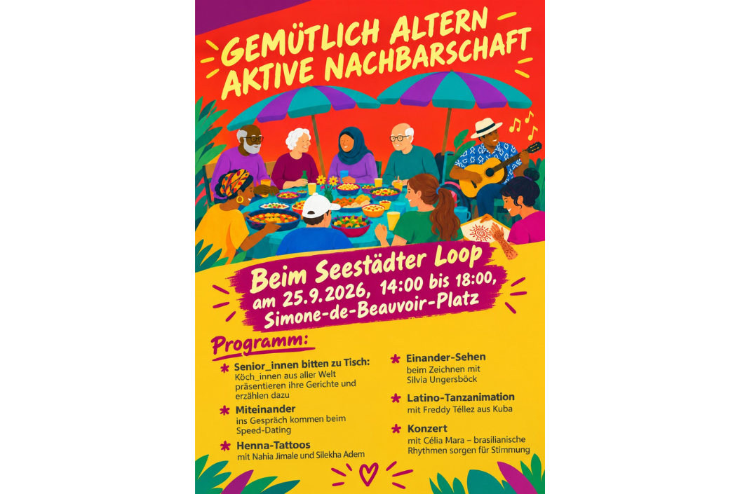 Plakat Senior*innen bitten zu Tisch
