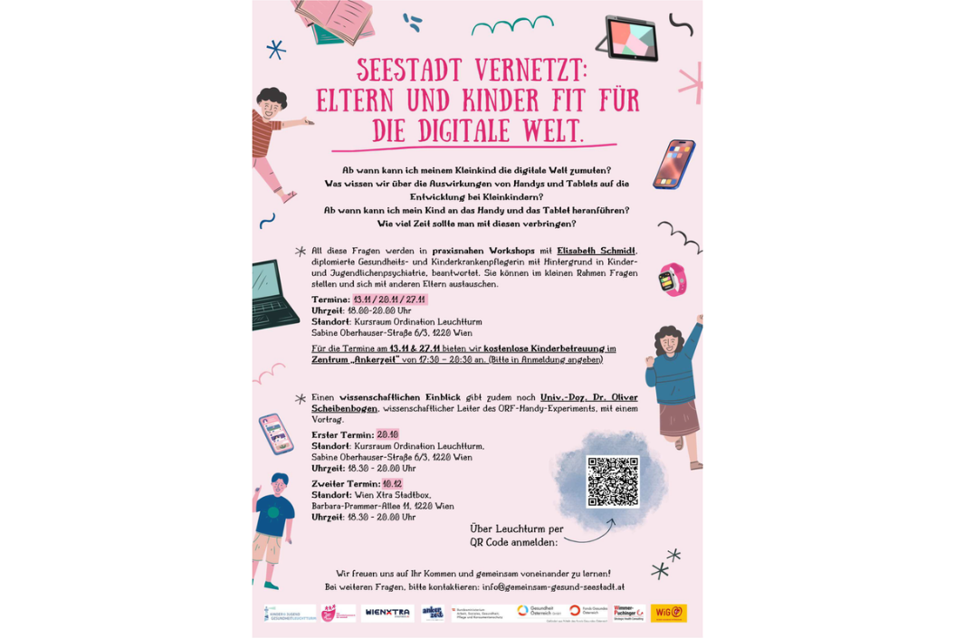 Plakat Seestadt vernetzt