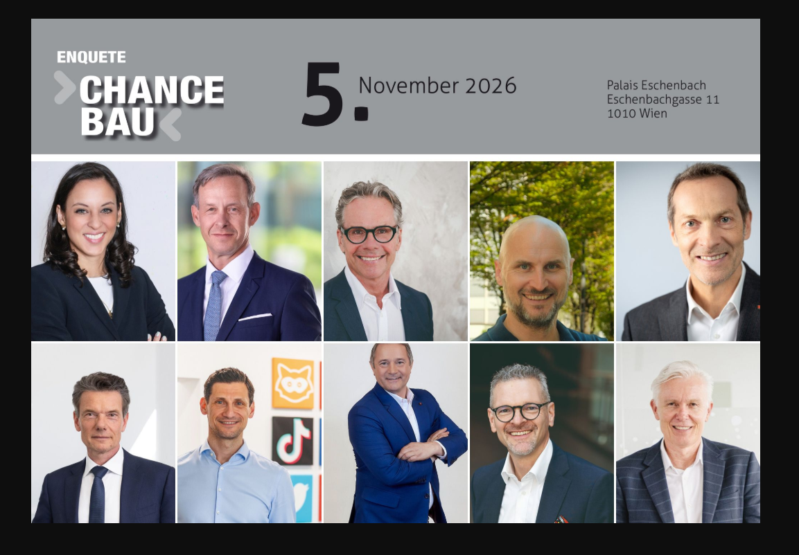 Bilder der Speaker der Enquete Chance Bau