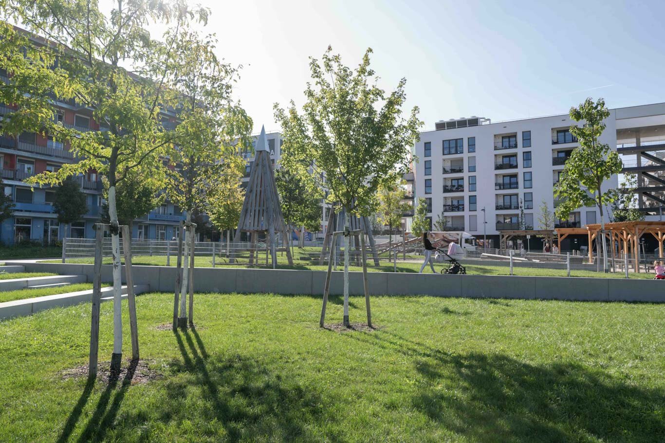 Grünfläche im Elinor Ostrom Park