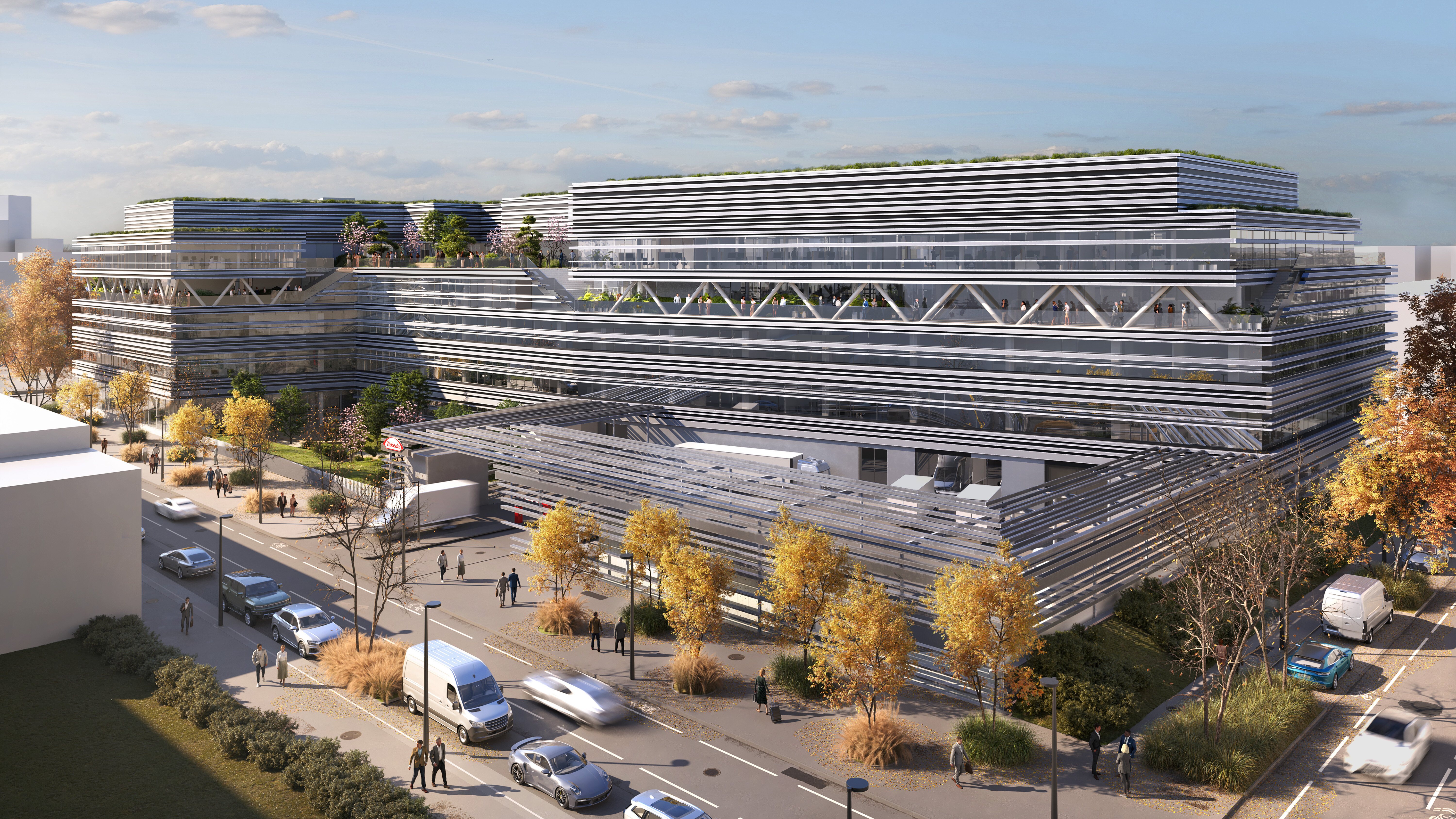 Rendering des Gebäudes des Unternehmens Takeda