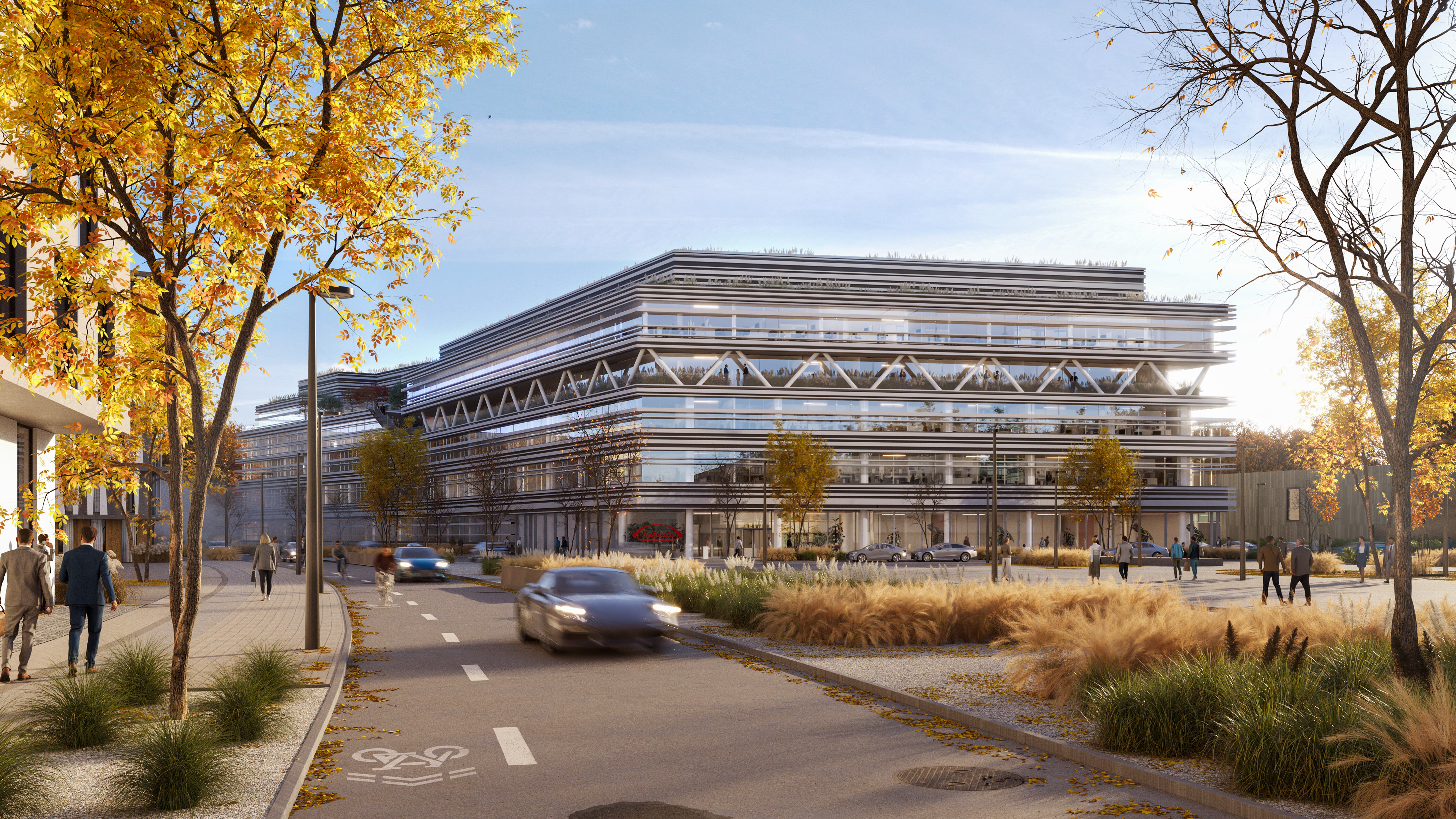 Rendering des Gebäudes des Unternehmens Takeda