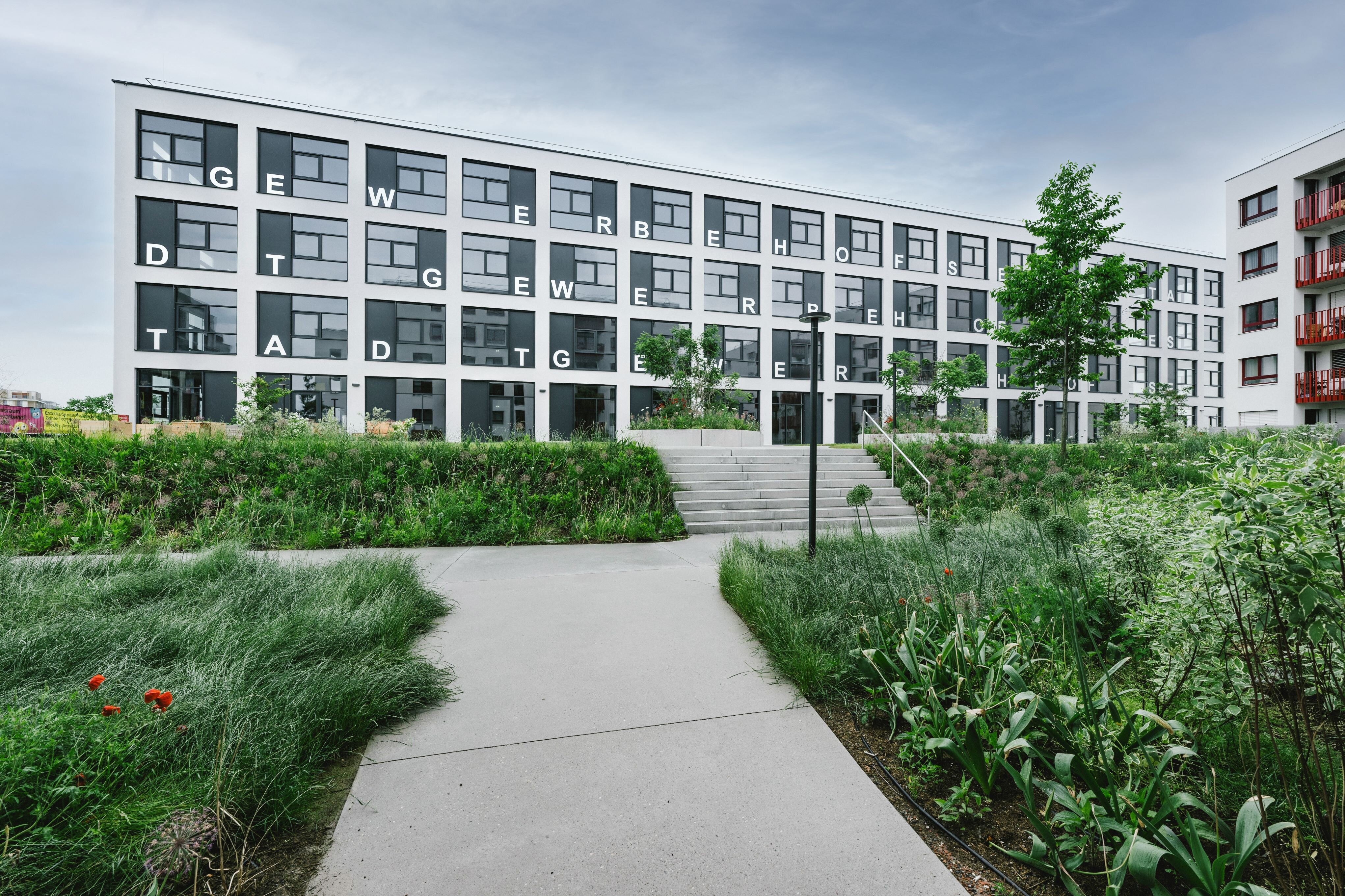 Gewerbehof Seestadt der Wirtschaftsagentur Wien Gebäude Gewerbehof Seestadt