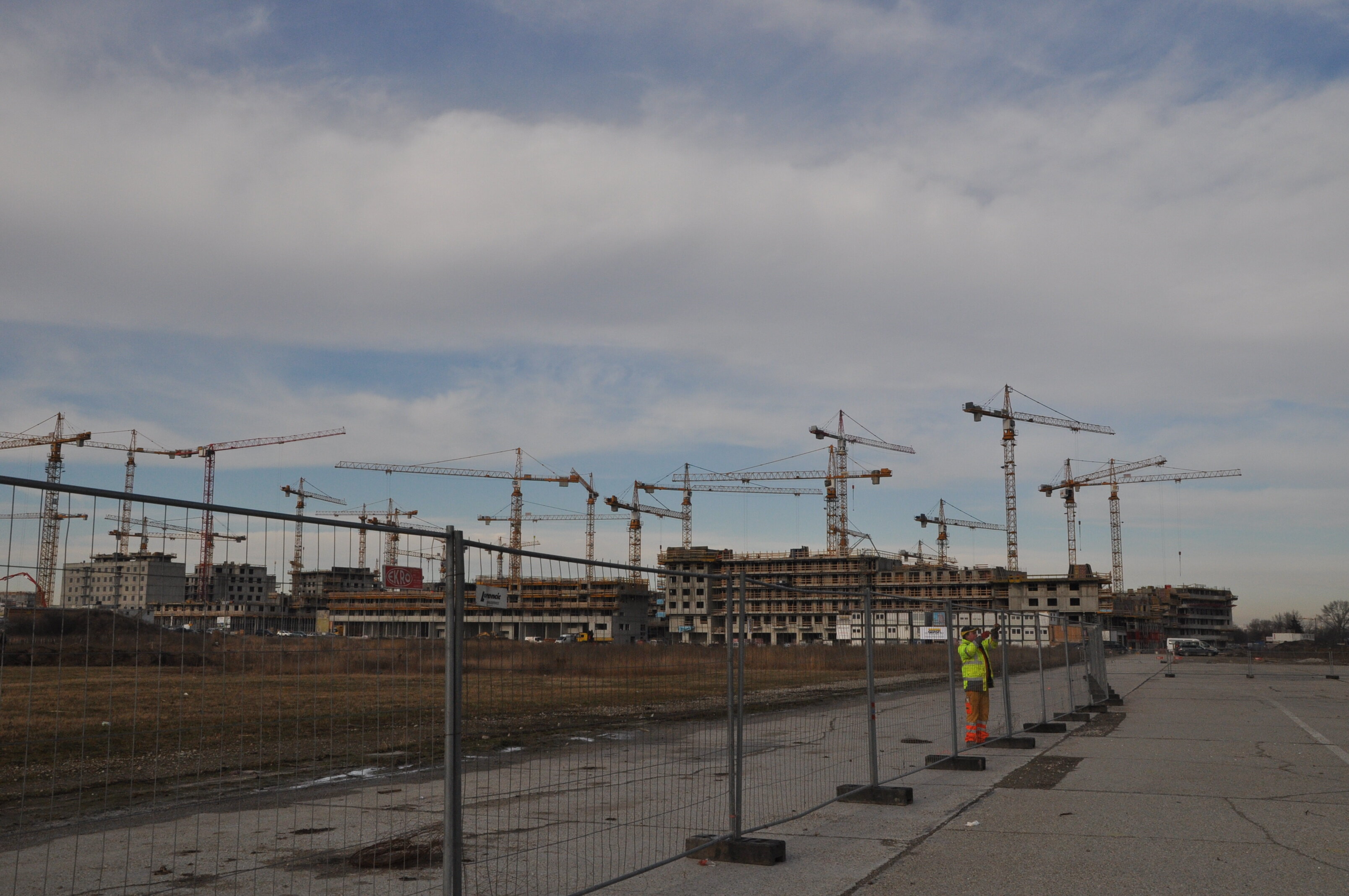 Mein lieber KRAN! Jetzt beginnt der Aufbau...