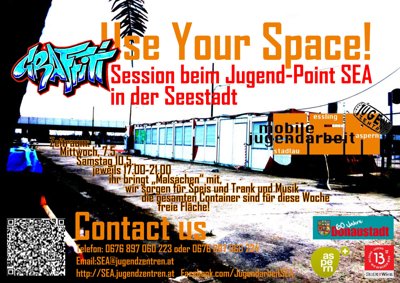 Use Your Space! Graffiti Session beim Jugendpoint SEA