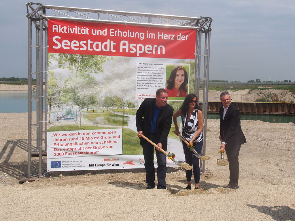 Der Spatenstich für den Seepark erzeugt Vorfreude!