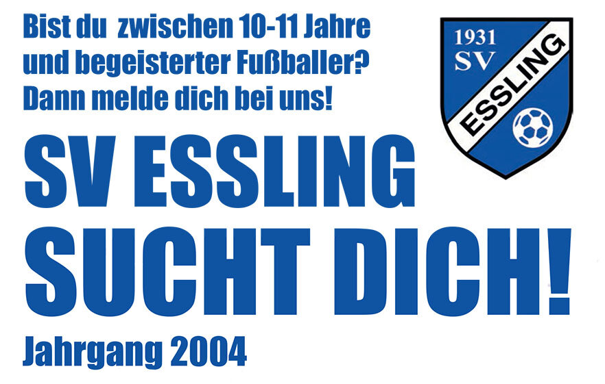SV Essling sucht Nachwuchskicker