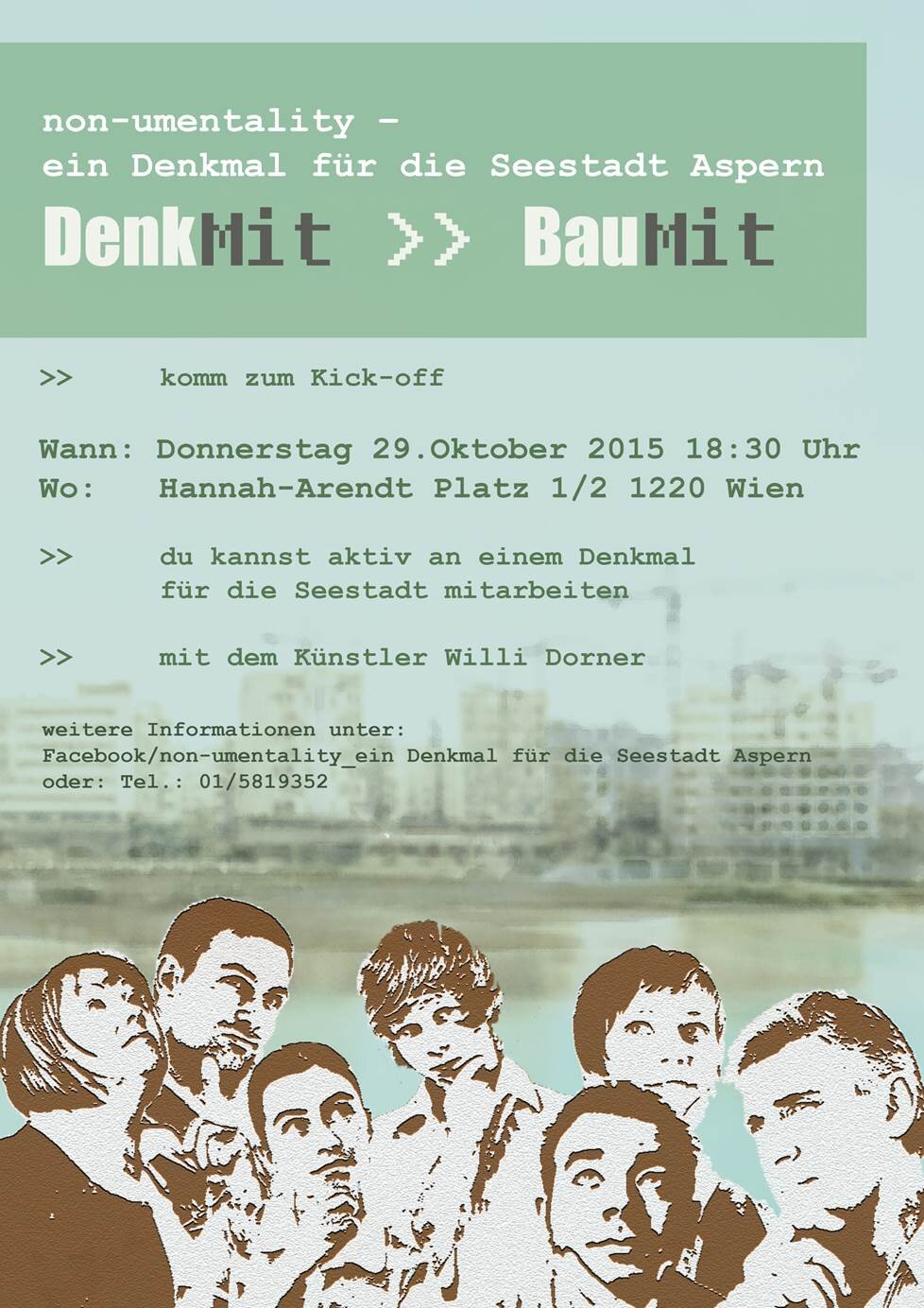 Ein Denkmal für die Seestadt. Ihre Meinung ist gefragt!