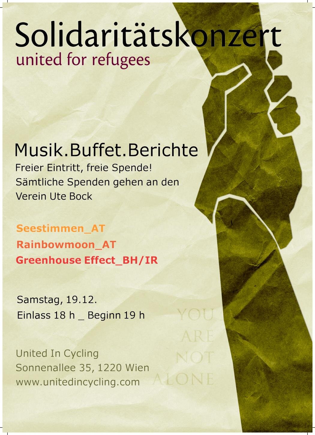 Solidaritätskonzert united for refugees