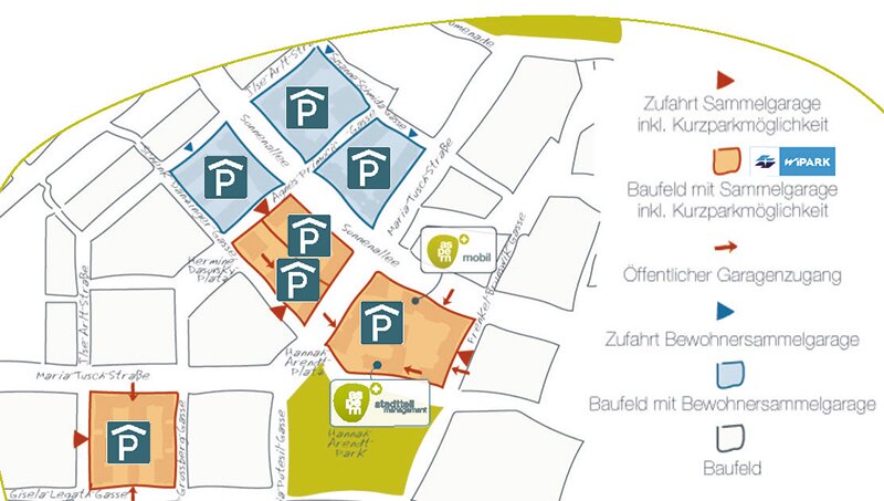 Aktuelle Infos zum Parken in der Seestadt