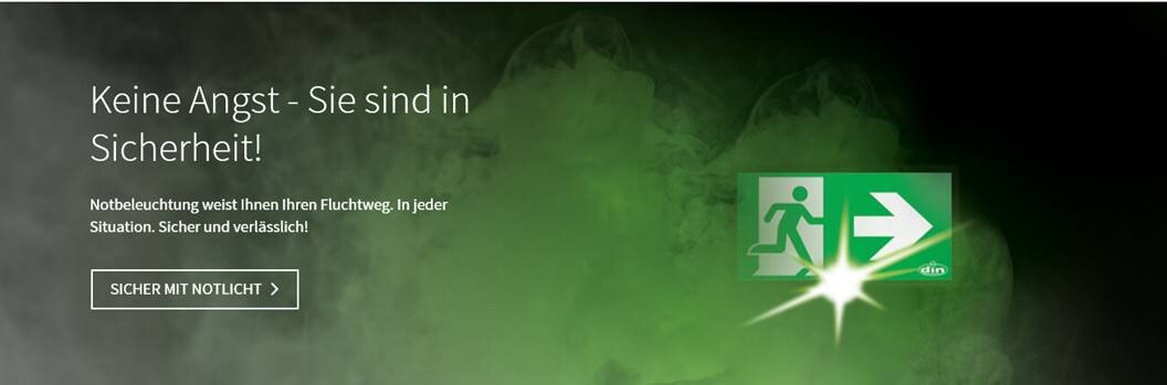 Notbeleuchtung weist Ihnen Ihren Fluchtweg!