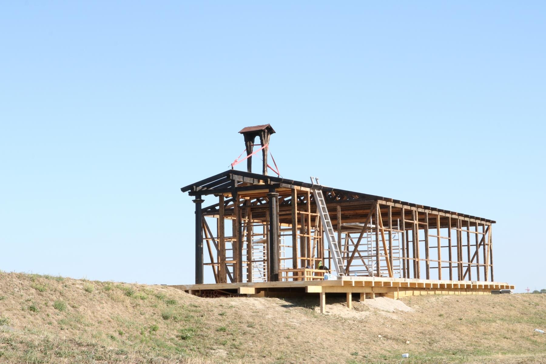 Foto der Bauarbeiten bei der neuen Notgalerie