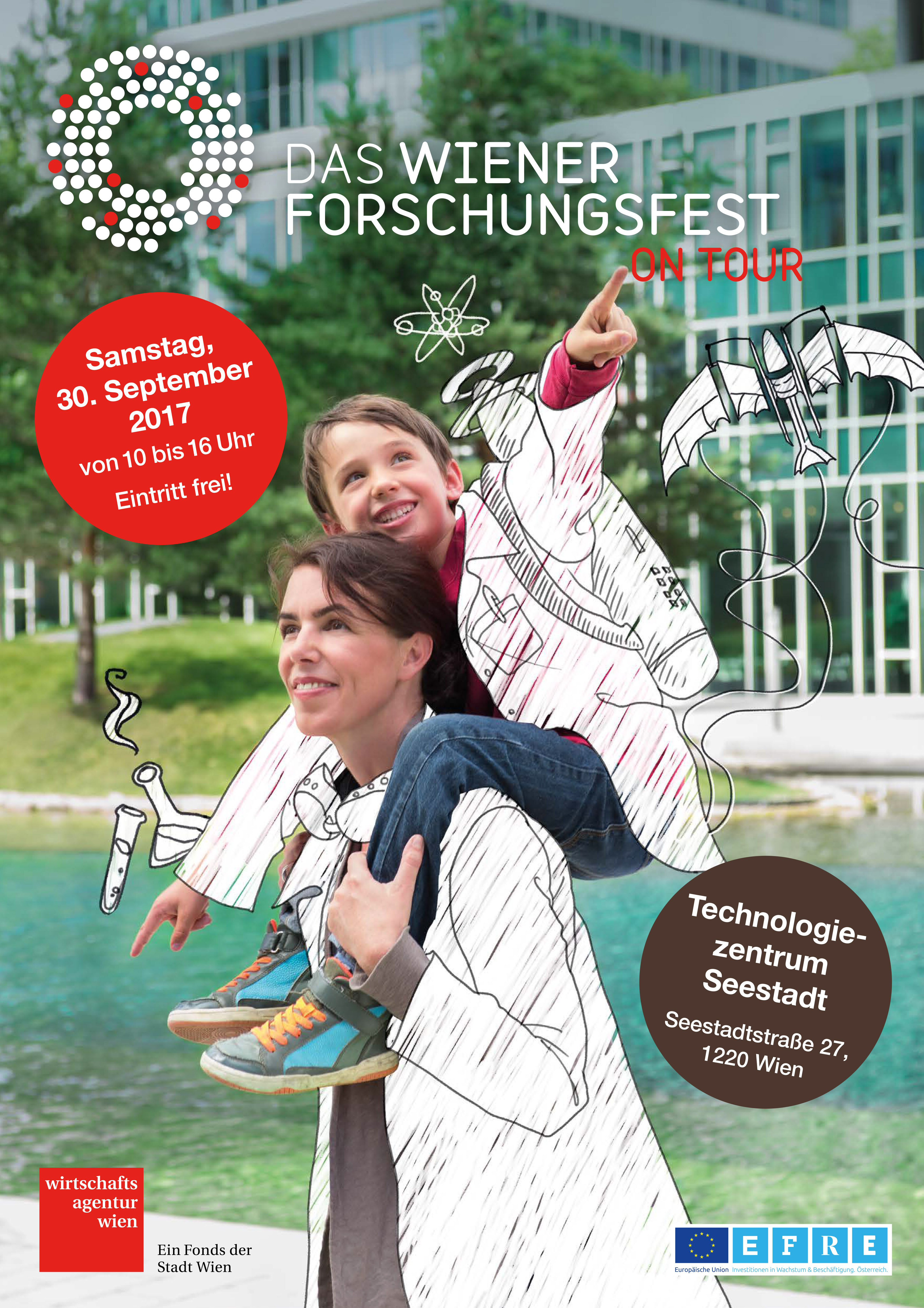 Flyer zum Forschungsfest der Wirtschaftsagentur Wien