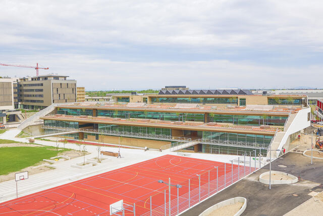 Foto des Bundeschulzentrums Seestadt am Hannah-Arendt-Platz 5