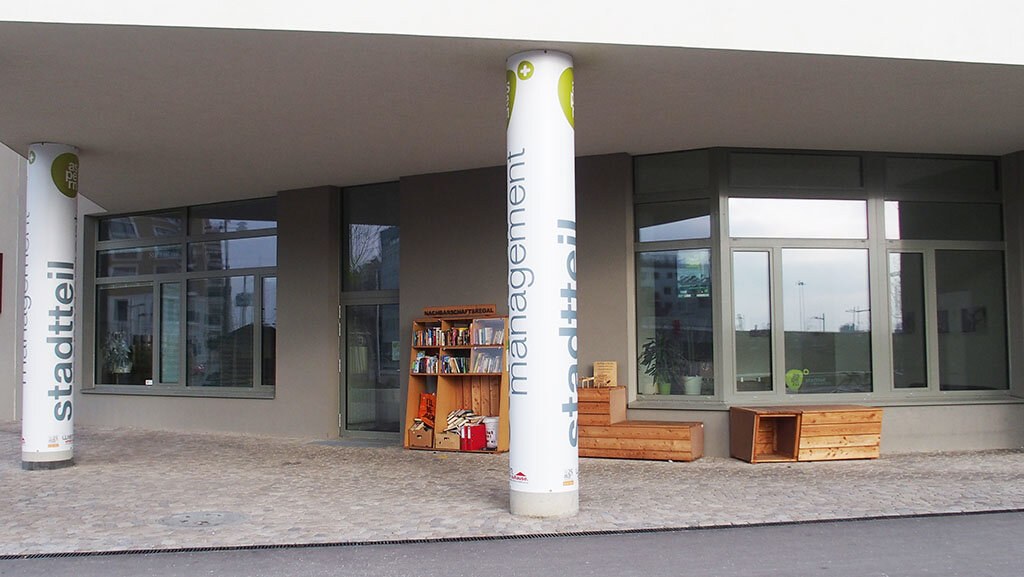 Lokal des Stadtteilmanagements Seestadt aspern