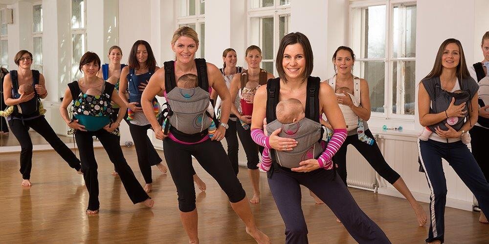 Kangatraining in der Seestadt