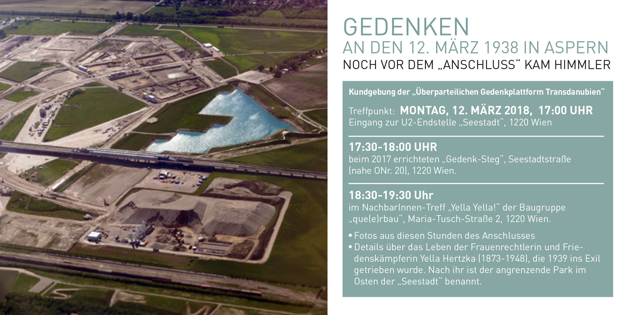 Veranstaltung "Gedenken an den 12. März 1938"