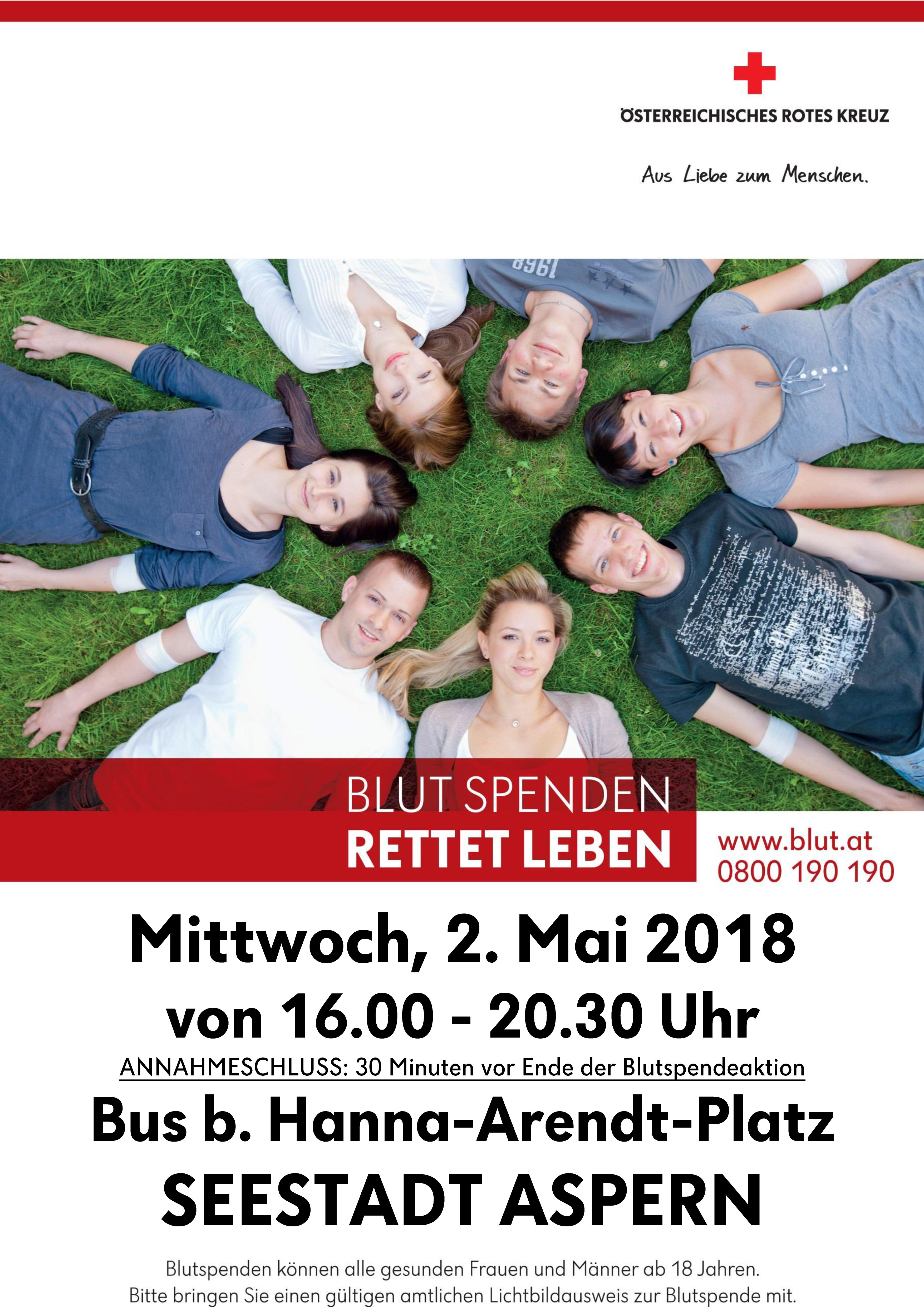 Blut spenden in der Seestadt
