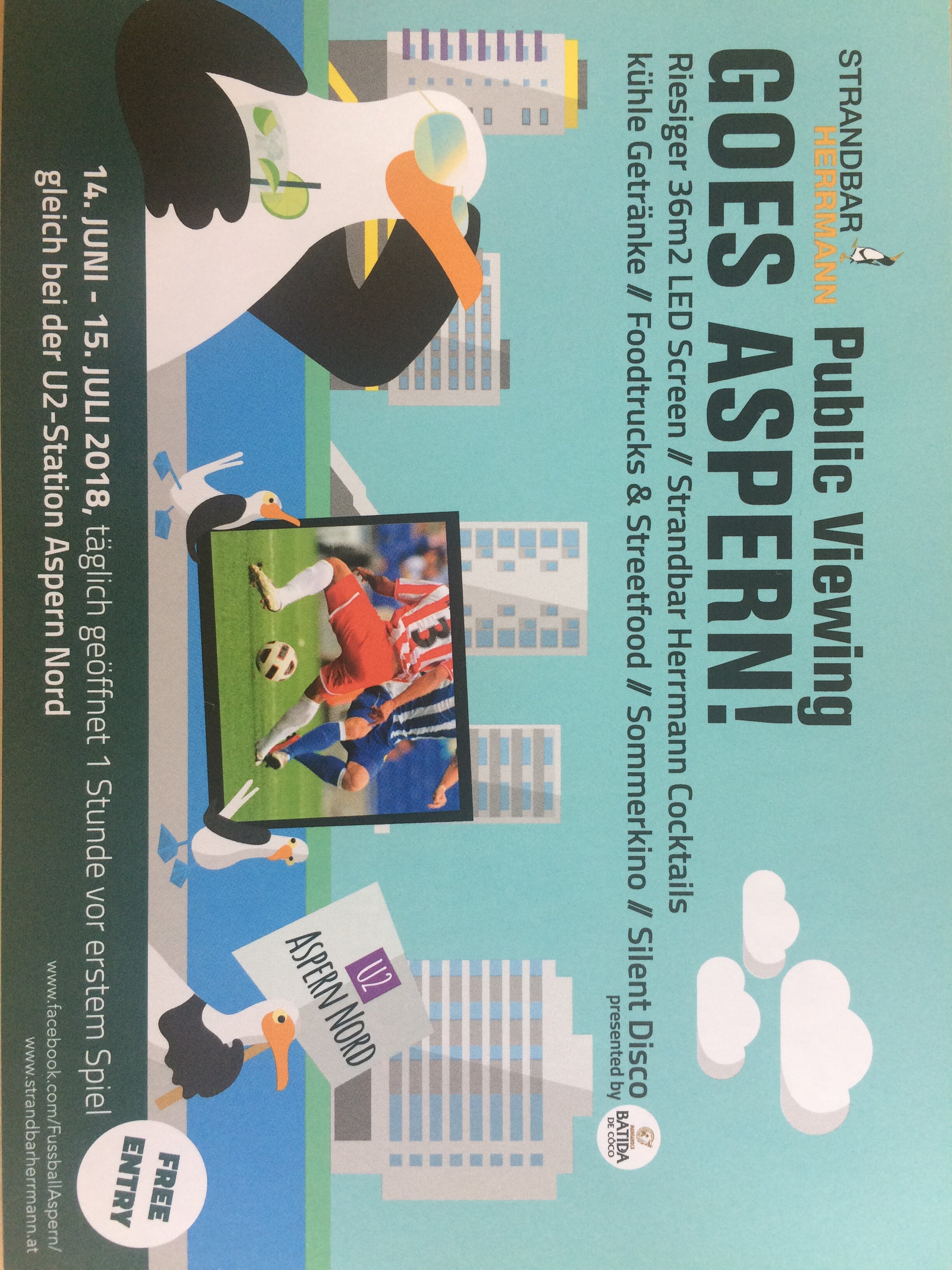 Public Viewing in der Seestadt