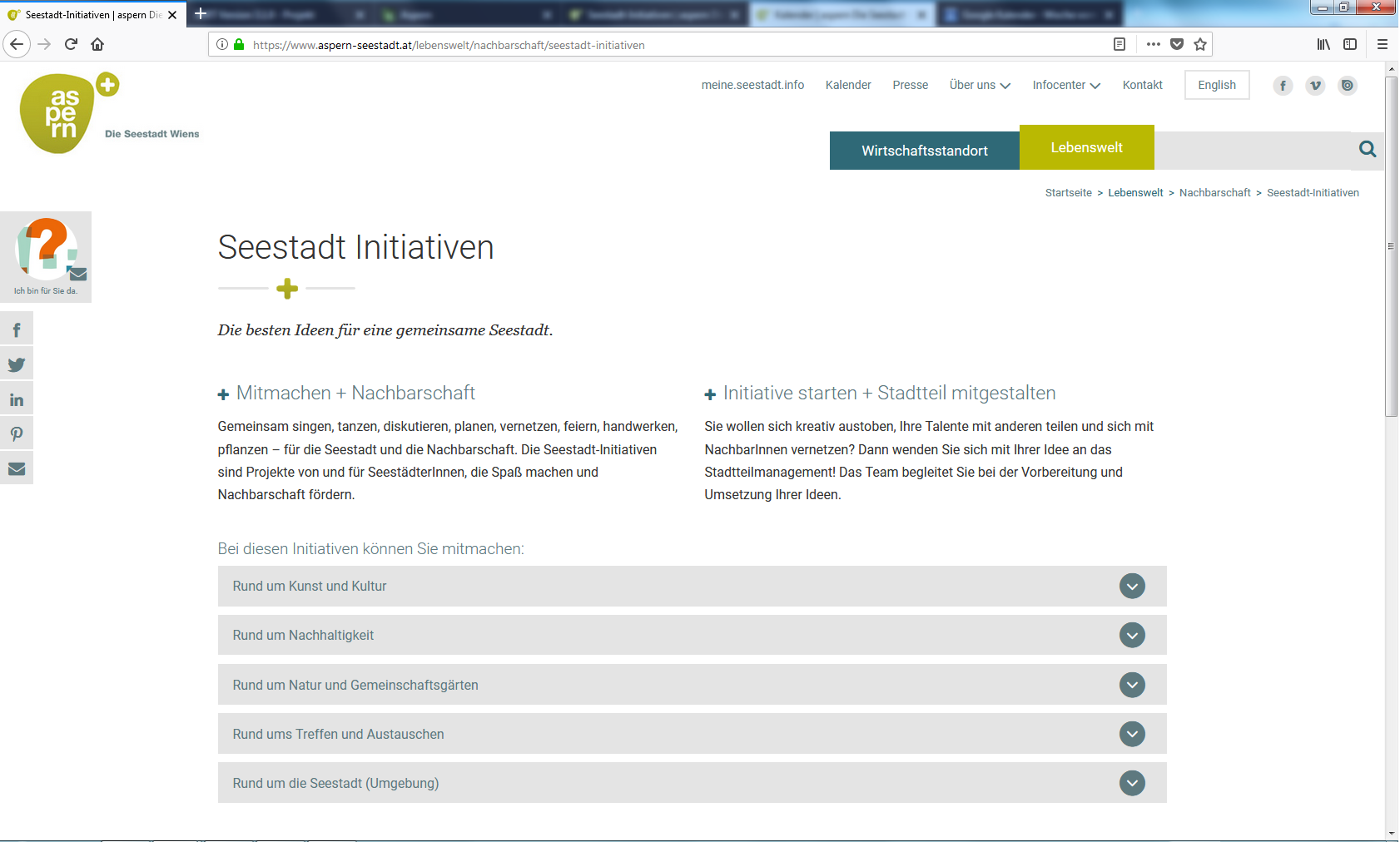Initiativen bereichern die Seestadt!