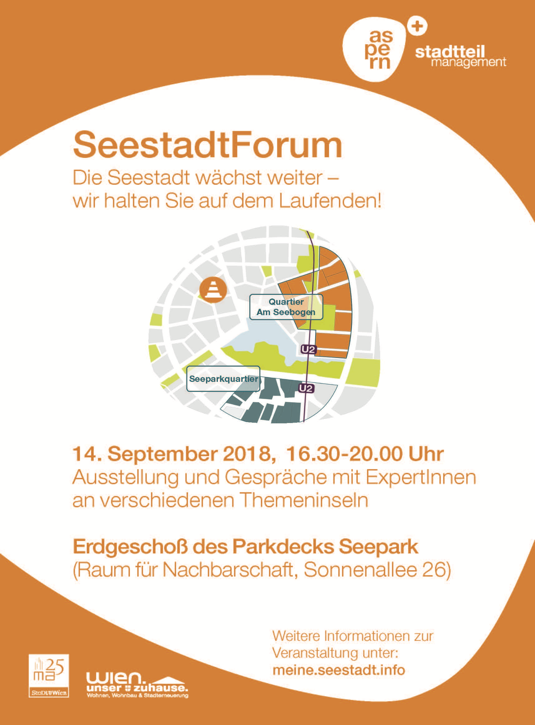 Das SeestadtForum fndet am 14. September statt.