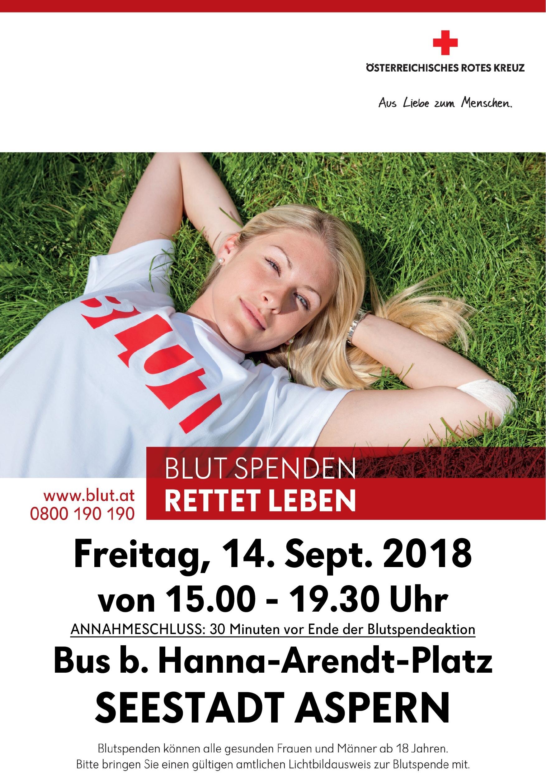 Blutspenden in der Seestadt