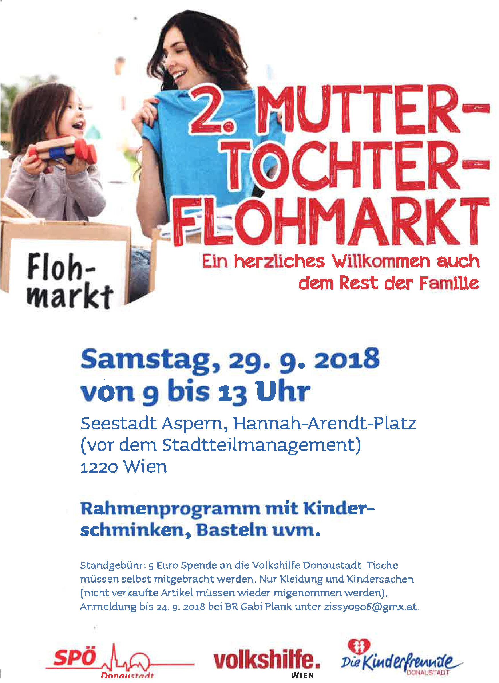 Kommen Sie zum 2. Mutter-Tochter-Flohmarkt