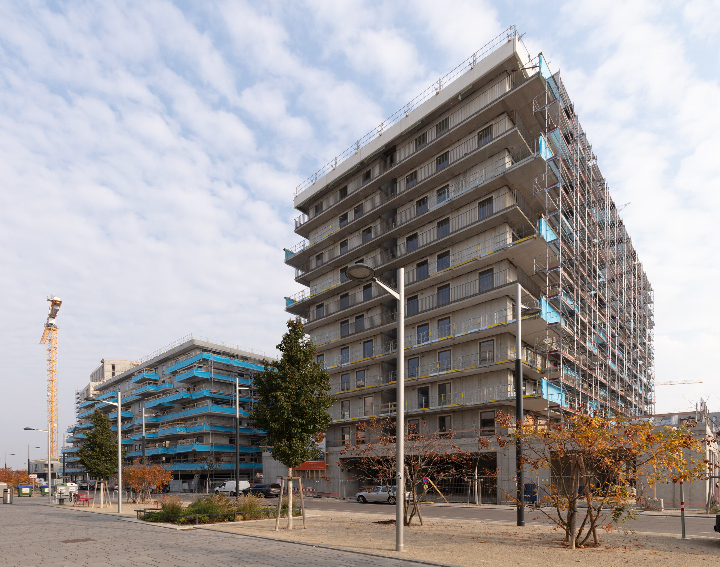 Rohbau des Projekts "SeeSee Living". 