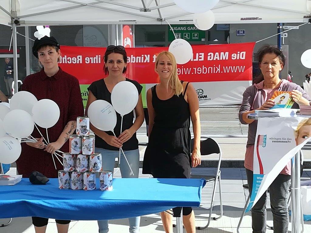 Impression vom Eröffnungsfest der MAG ELF in der Seestadt.