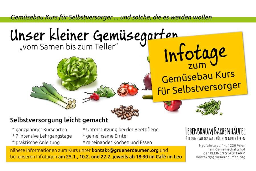 Infotage Gemüsebaukurs
