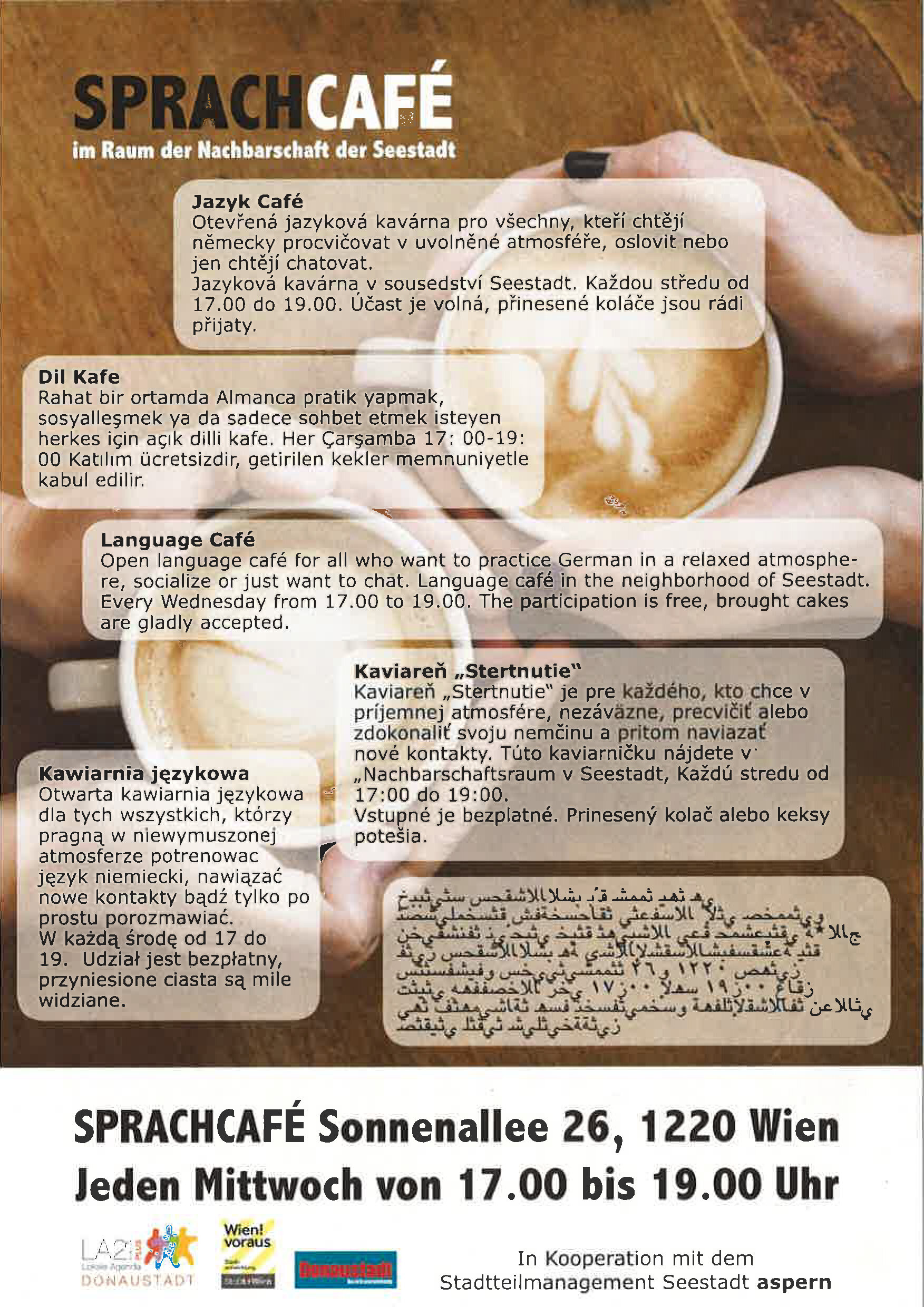 Sprachcafé im Raum für Nachbarschaft