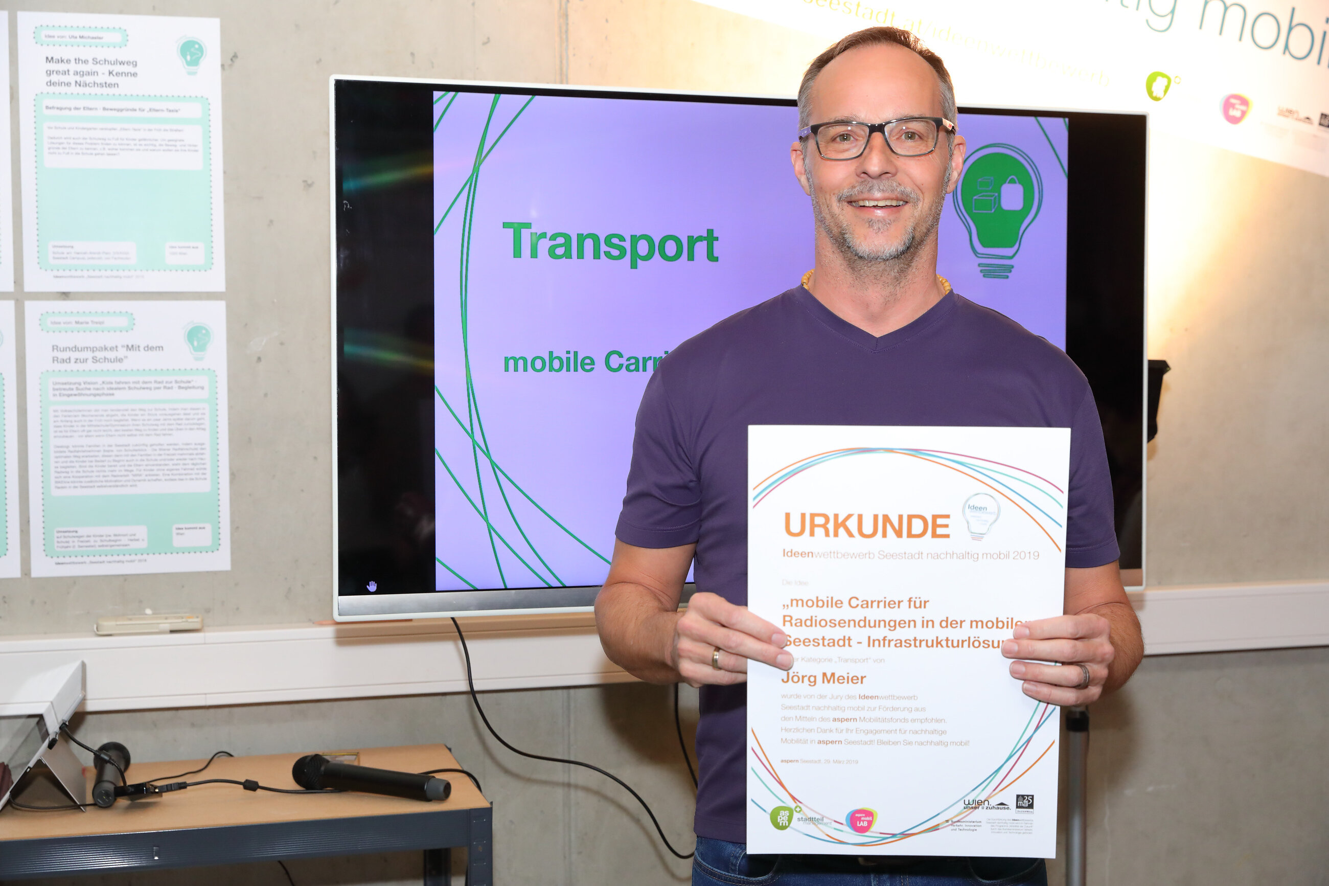 Ideen- und Ergebnispräsentation Ideenwettbewerb "Seestadt nachhaltig mobil"