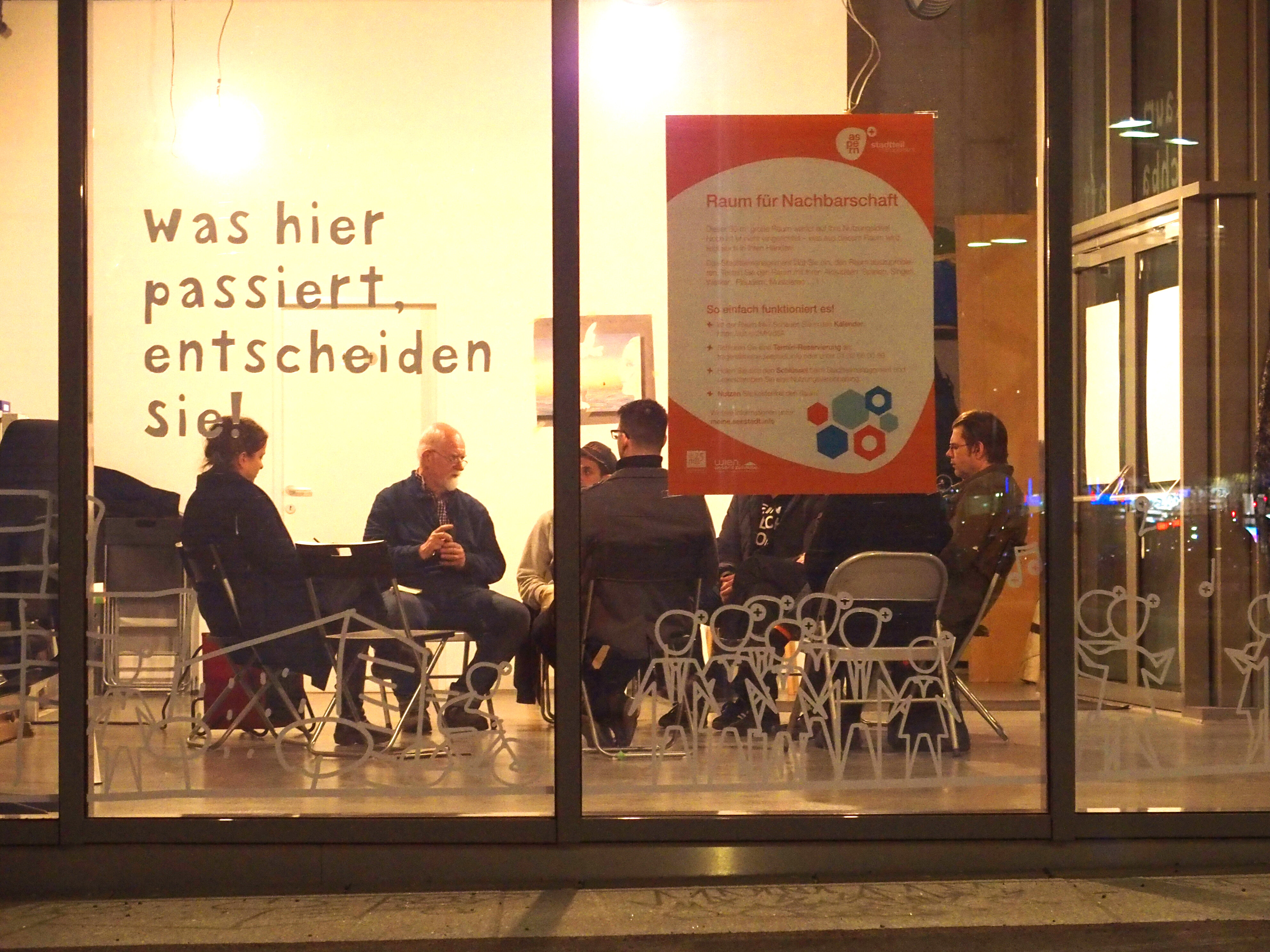 Treffen im Raum für Nachbarschaft