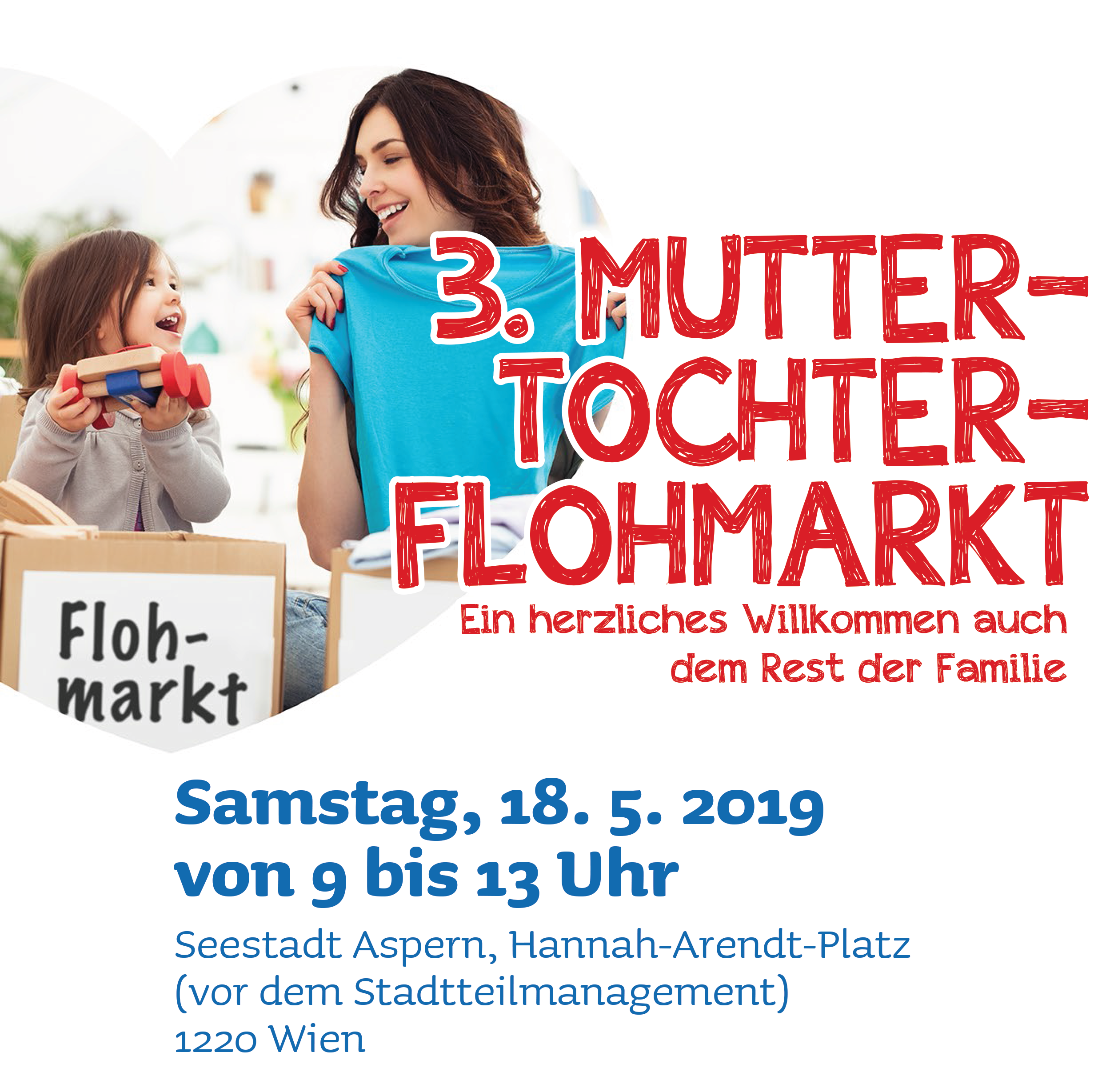 3.Mutter-Tochter-Flohmarkt am 18. Mai 2019