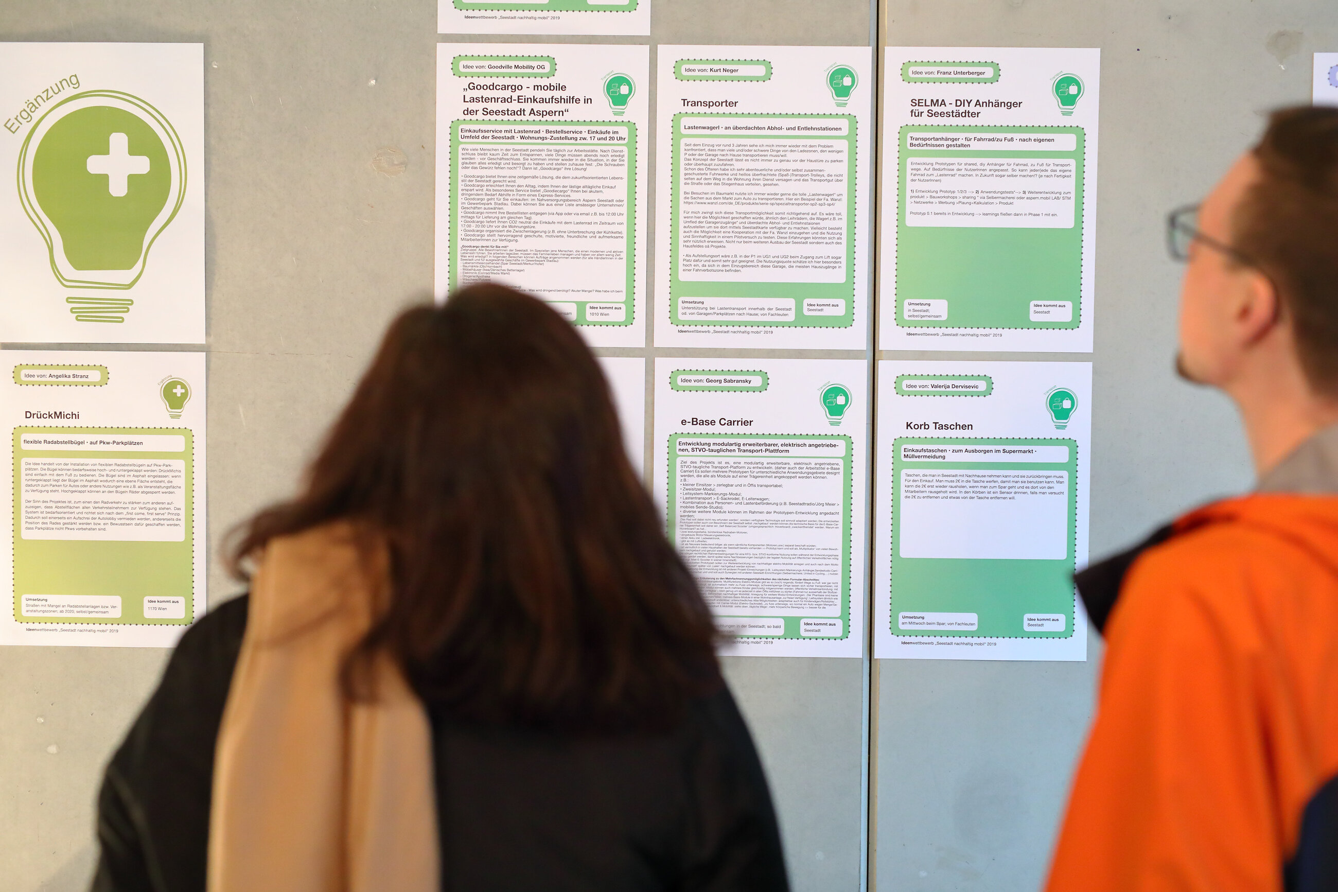 Wir präsentieren die ausgewählten Ideen