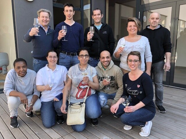 Silvio Molino mit seinem Team