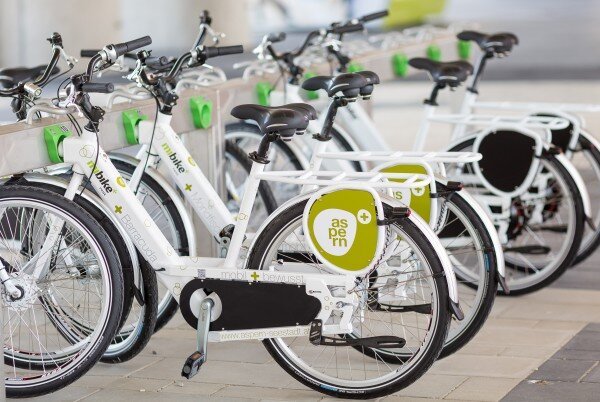 Radfahren in aspern Seestadt