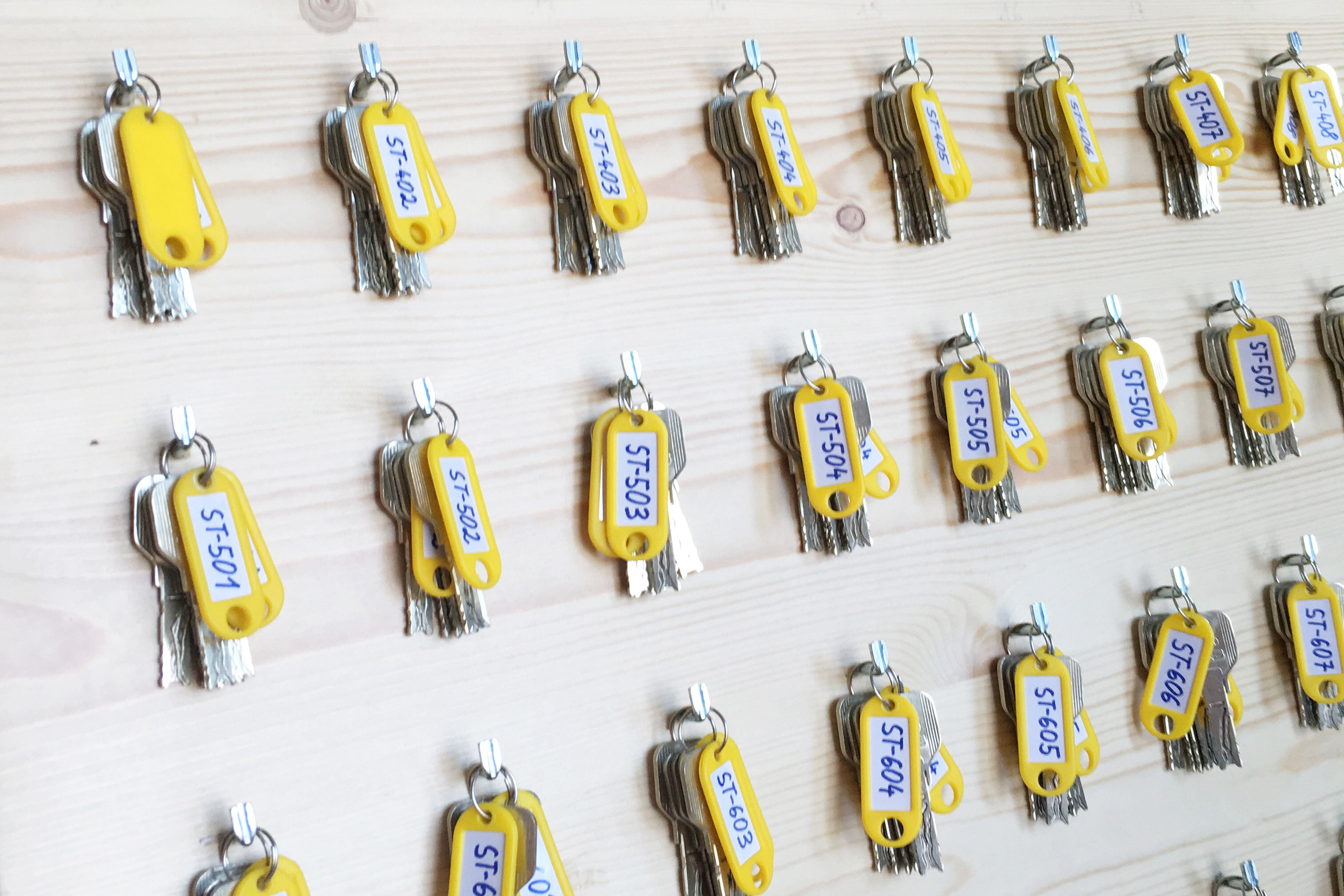 Schlüsselübergabe im neuen Haus im Seeparkquartier