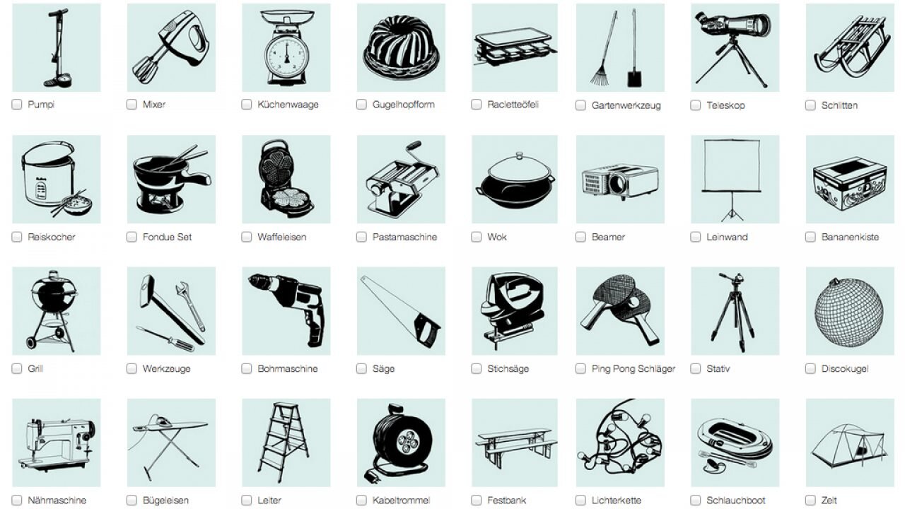 Teilen, Borgen, Tauschen in der Nachbarschaft