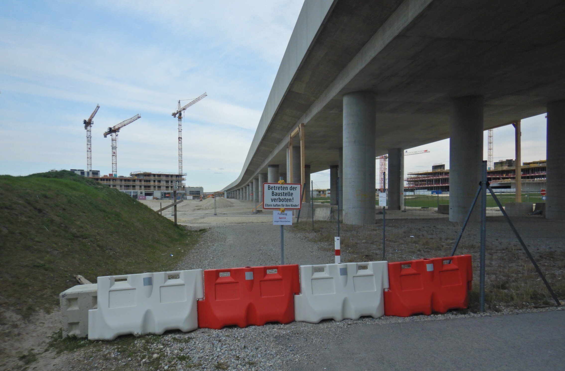 Betreten des Bauareals verboten