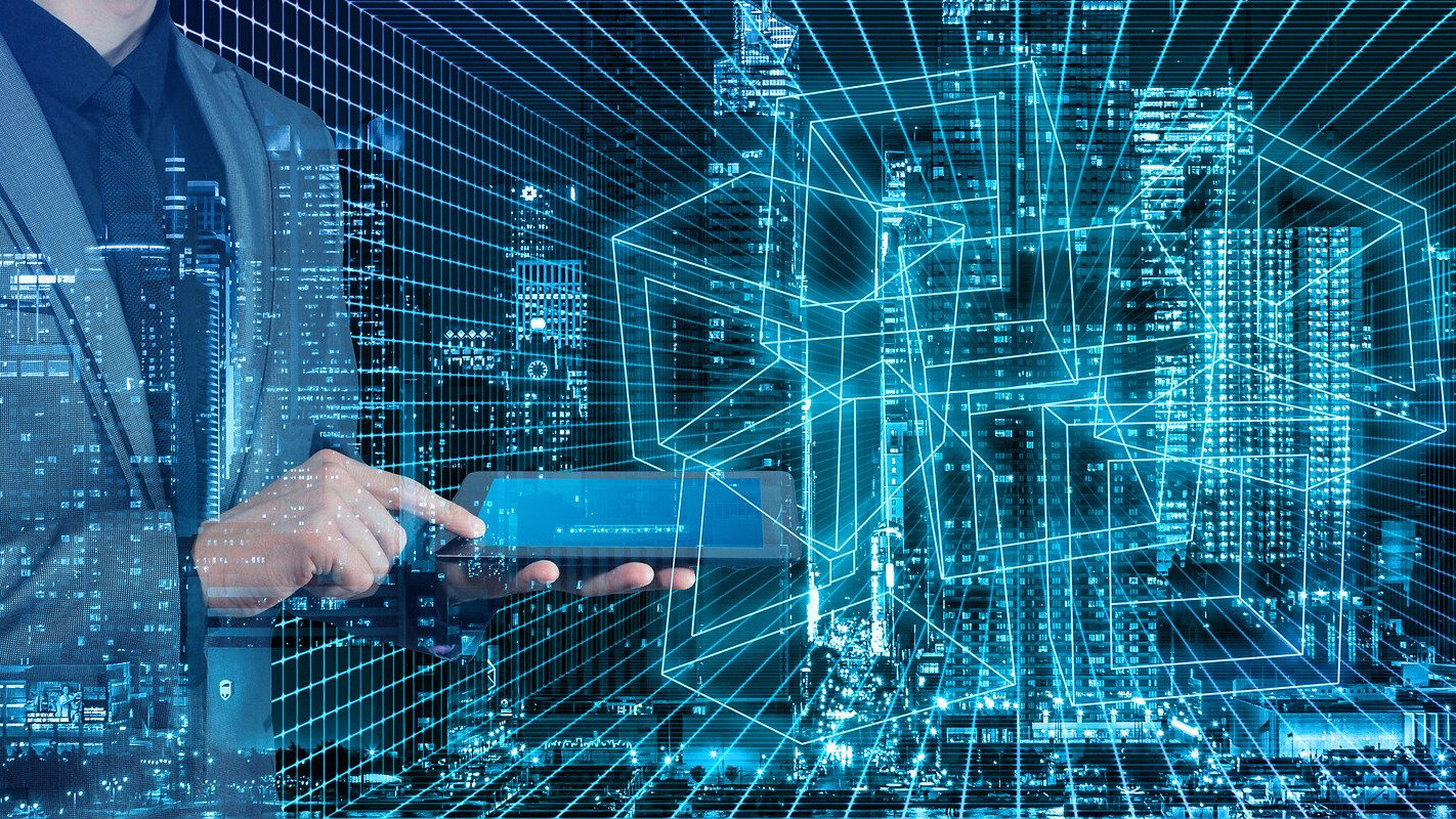 Businessman Smart City