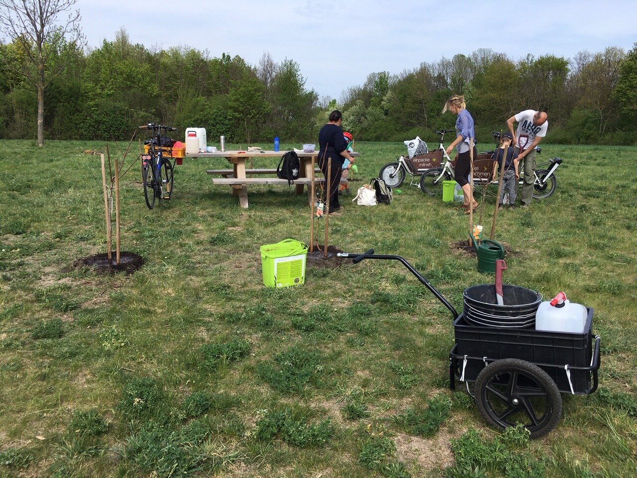 Rastplatz beim Labyrinth - Wasser bitte!