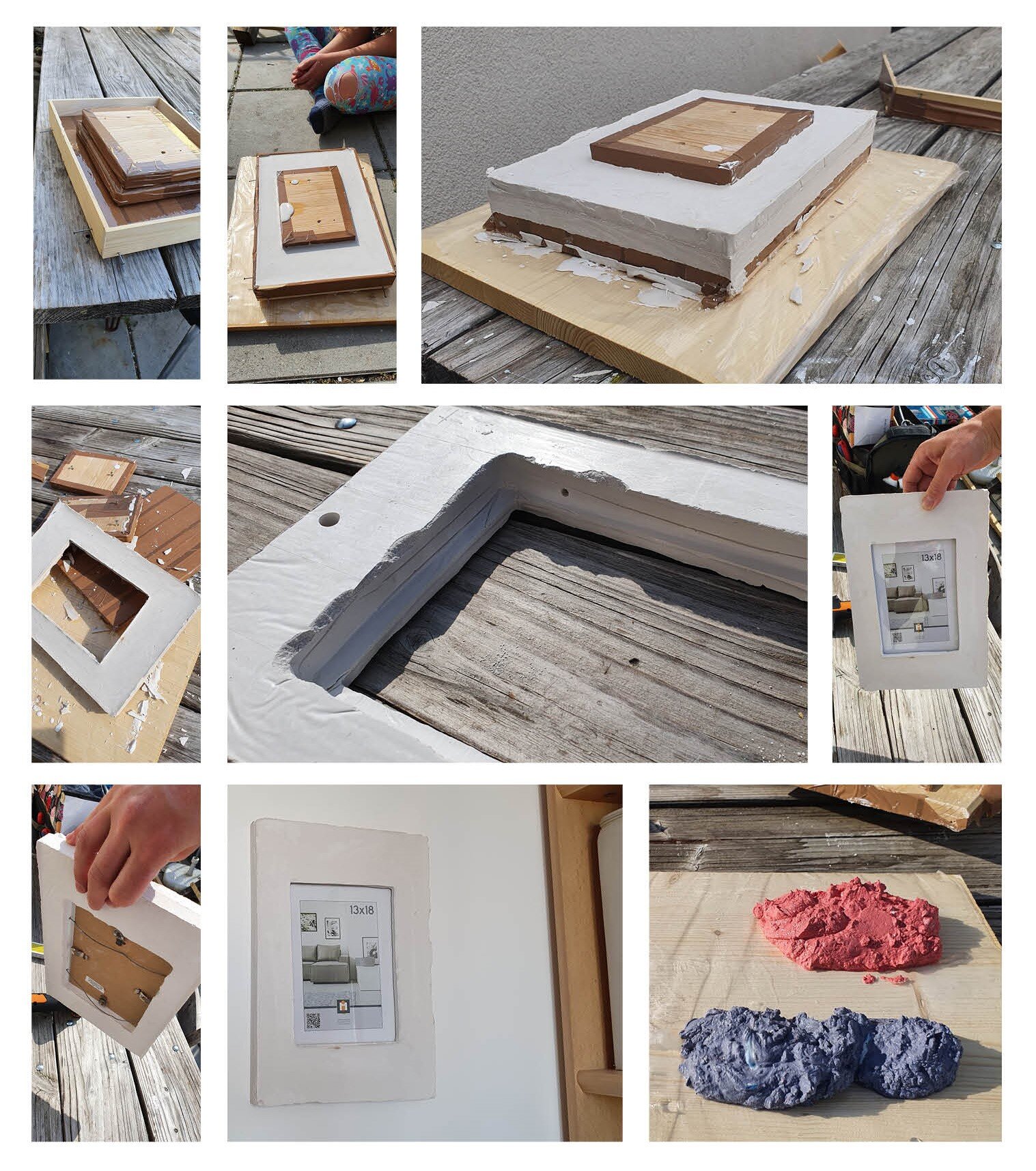 Gipsrahmen der Selbermacherei