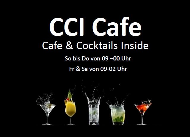 Tag des Cocktails: CCI Cafe bald wieder geöffnet