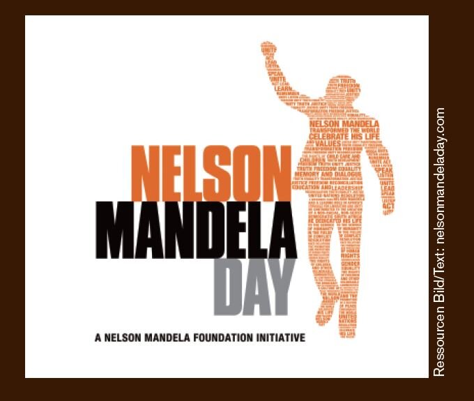 Kundgebung und Veranstaltungen rund um den Nelson-Mandela-Tag